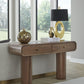 Juba Walnut Console Table in Mongoose