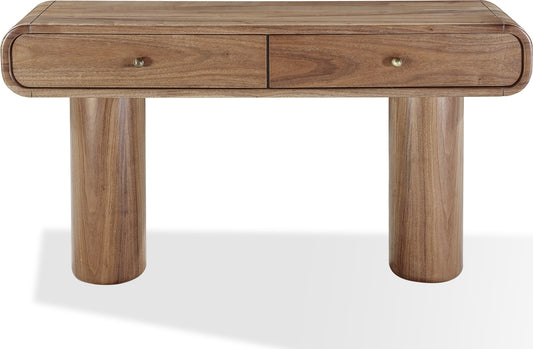 Juba Walnut Console Table in Mongoose