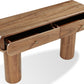 Juba Walnut Console Table in Mongoose
