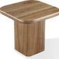 Juba Walnut End Table in Mongoose