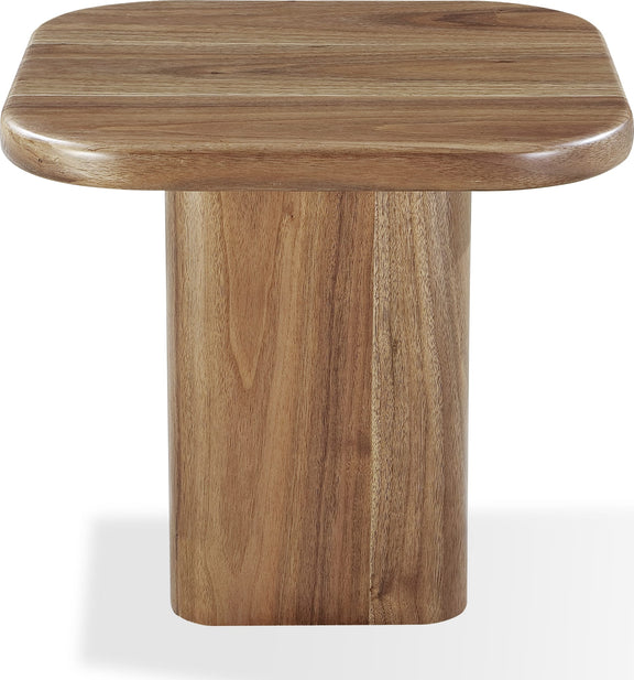 Juba Walnut End Table in Mongoose