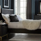 Kentfield Solid Wood King-Size Platform Bed in Black Drifted Oak