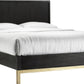 Kentfield Solid Wood Full-Size Platform Bed in Black Drifted Oak