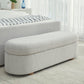 Kiki Upholstered Hinged Storage Bench in Cotton Ball Boucle (2026)
