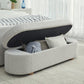 Kiki Upholstered Hinged Storage Bench in Cotton Ball Boucle (2026)