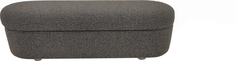 Kiki Upholstered Hinged Storage Bench in Pumpernickel Boucle (2026)