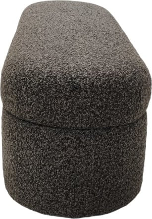 Kiki Upholstered Hinged Storage Bench in Pumpernickel Boucle (2026)