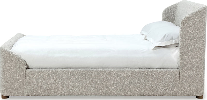 Kiki Upholstered Platform Bed in Cotton Ball Boucle (2026)