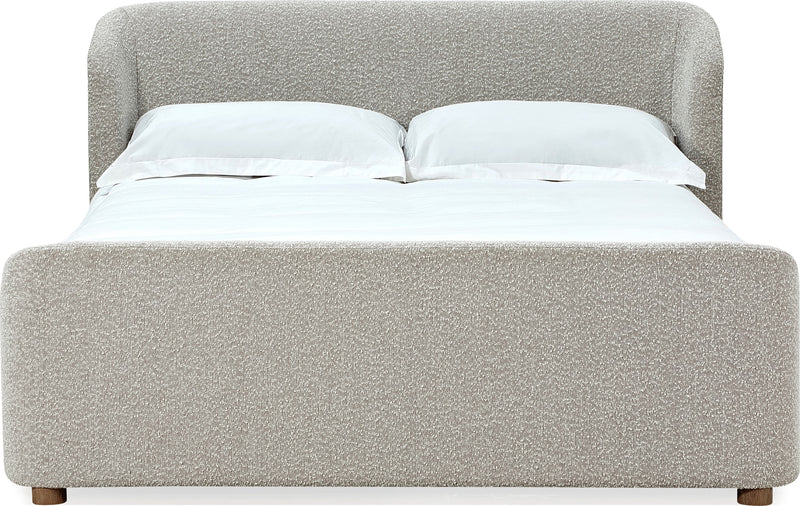 Kiki Upholstered Platform Bed in Cotton Ball Boucle (2026)