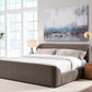 Kiki King-size Upholstered Platform Bed in Pumpernickel Boucle (2026)