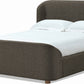 Kiki Queen-size Upholstered Platform Bed in Pumpernickel Boucle (2026)