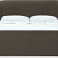 Kiki Queen-size Upholstered Platform Bed in Pumpernickel Boucle (2026)