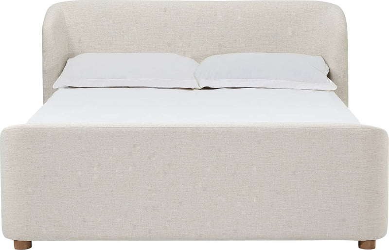 Kiki Upholstered Platform Bed in Whipped Honey Linen (2026)