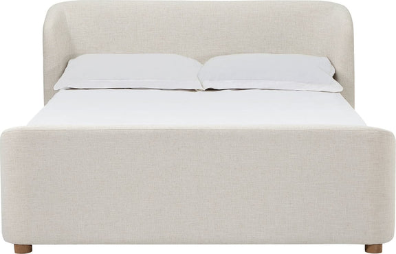 Kiki Upholstered Platform Bed in Whipped Honey Linen (2026)
