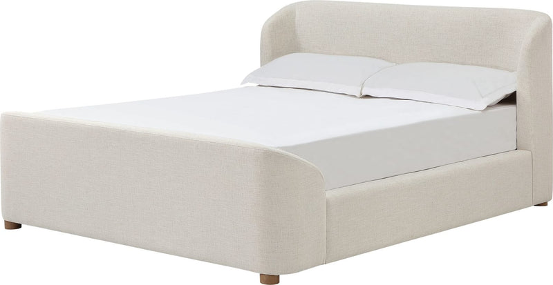 Kiki Upholstered Platform Bed in Whipped Honey Linen (2026)