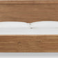 Kione California King-size Acacia Wood Platform Bed in Lioness