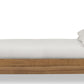 Kione King-size Acacia Wood Platform Bed in Lioness