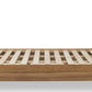 Kione California King-size Acacia Wood Platform Bed in Lioness