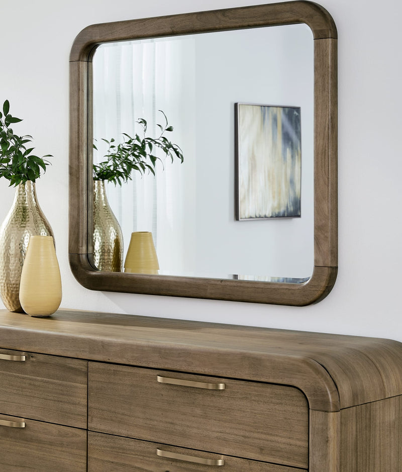 Kione Beveled Glass Wall or Dresser Mirror in Lioness