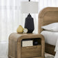 Kione One Drawer Acacia Wood Nightstand in Lioness