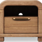 Kione One Drawer Acacia Wood Nightstand in Lioness