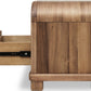 Kione One Drawer Acacia Wood Nightstand in Lioness