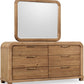 Kione Six Drawer Acacia Wood Dresser in Lioness