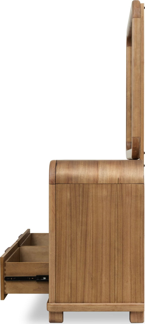 Kione Six Drawer Acacia Wood Dresser in Lioness