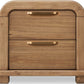 Kione Two Drawer Acacia Wood Nightstand in Lioness