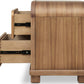 Kione Two Drawer Acacia Wood Nightstand in Lioness