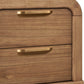 Kione Two Drawer Acacia Wood Nightstand in Lioness