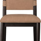 Koko Chenille Upholstered Dining Chair in Porcini and Minx