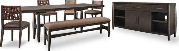 Koko Extendable Rectangular Dining Table in Minx