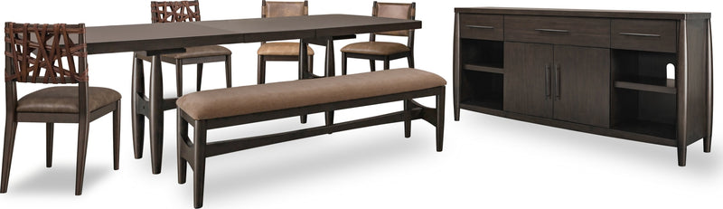 Koko Extendable Rectangular Dining Table in Minx