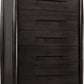 Koko Five Drawer Acacia Wood Chest in Minx