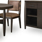 Koko Round Acacia Wood Dining Table in Minx