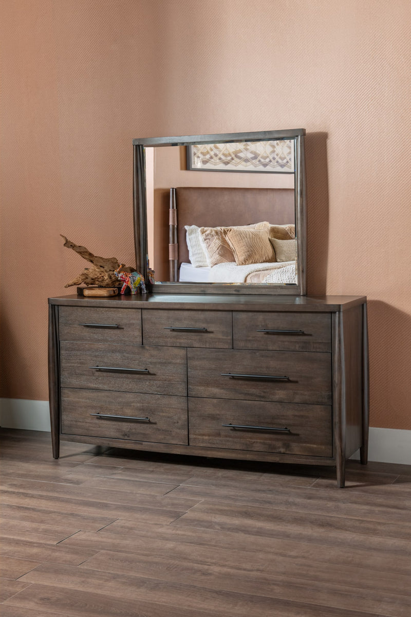 Koko Seven Drawer Acacia Wood Dresser in Minx