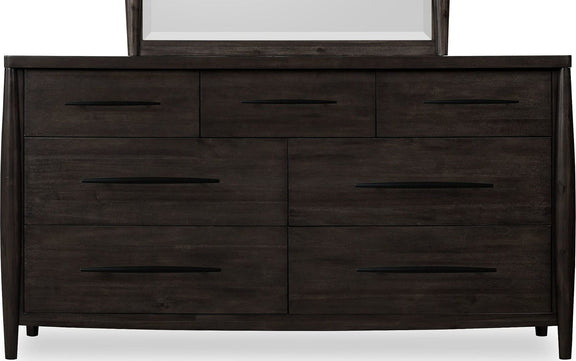 Koko Seven Drawer Acacia Wood Dresser in Minx