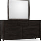 Koko Seven Drawer Acacia Wood Dresser in Minx