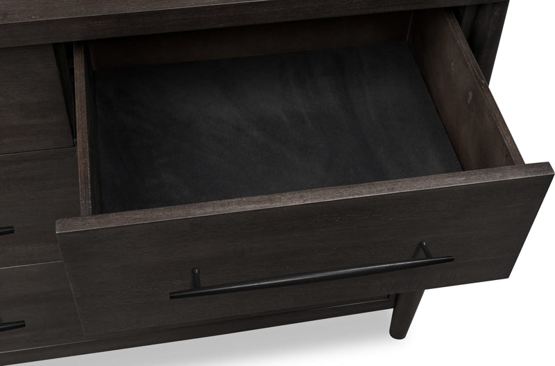 Koko Seven Drawer Acacia Wood Dresser in Minx