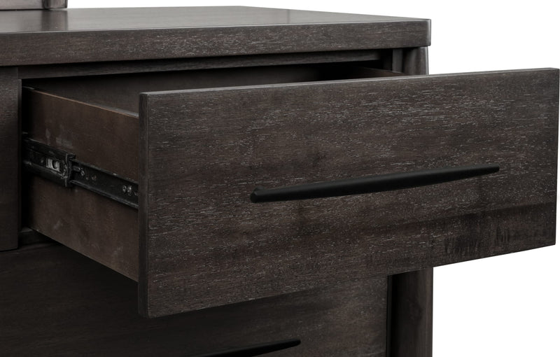 Koko Seven Drawer Acacia Wood Dresser in Minx