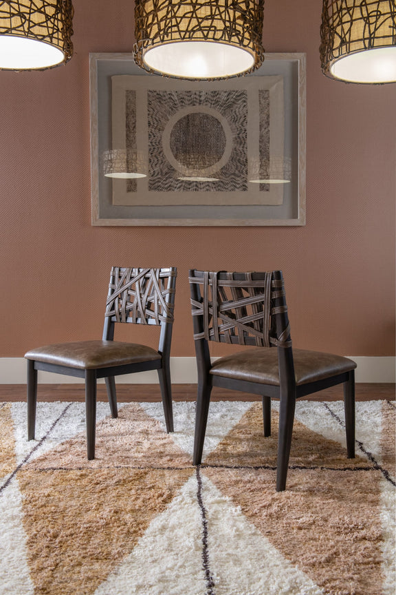 Koko Synthetic Leather Dining Chair in Minx