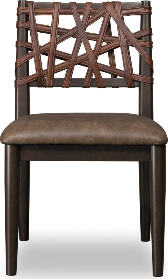 Koko Synthetic Leather Dining Chair in Minx