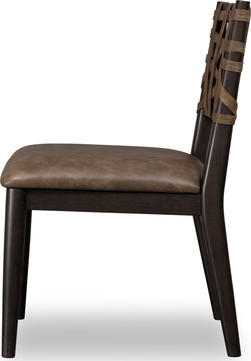 Koko Synthetic Leather Dining Chair in Minx