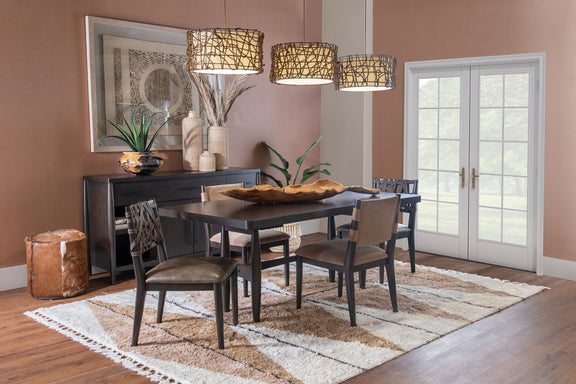 Koko Synthetic Leather Dining Chair in Minx