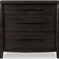 Koko Three Drawer Nightstand with Cord Management in Minx
