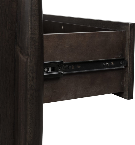 Koko Three Drawer Nightstand with Cord Management in Minx