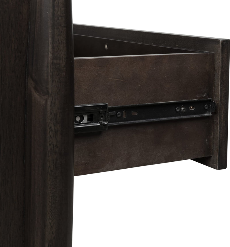 Koko Three Drawer Nightstand with Cord Management in Minx