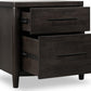 Koko Two Drawer Nightstand with Cord Management in Minx