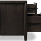 Koko Two Drawer Nightstand with Cord Management in Minx